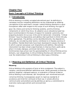 Chapter Four - critical thinking.docx